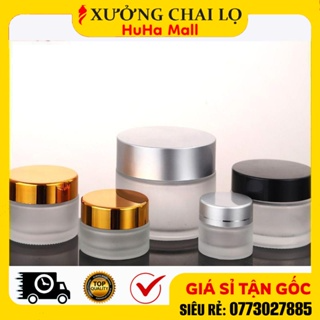 Hũ Hộp Chiết Mỹ Phẩm 5g, 10g, 15g, 20g, 30g, 50g Thủy Tinh Mờ BUÔN...