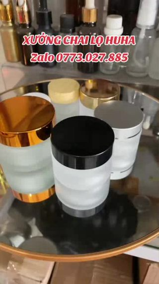 Hũ Hộp Chiết Mỹ Phẩm 5g, 10g, 15g, 20g, 30g, 50g Thủy Tinh Mờ BUÔN...