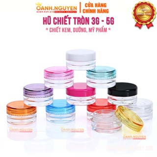 Hũ Chiết 3g, 5g (Loại Đẹp)/ Chiết Kem, Dưỡng, Mỹ Phẩm...