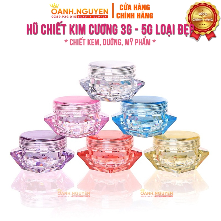 Hũ Chiết 3g, 5g (Loại Đẹp)/ Chiết Kem, Dưỡng, Mỹ Phẩm...