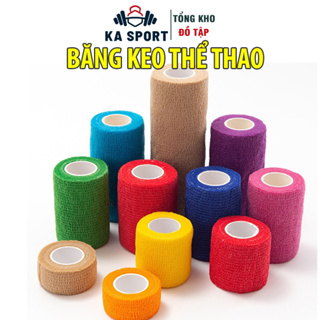 Băng Keo Thể Thao Tự Dính Đá Bóng Cuốn Cổ Chân Cổ Tay Cao Su Non V...