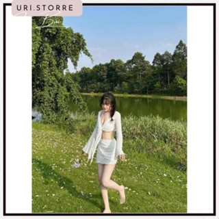 Set Đi Biển, Set Bikini Hàng Loại 1, Set 3 Món Chất Tằm Xốp Nhăn N...