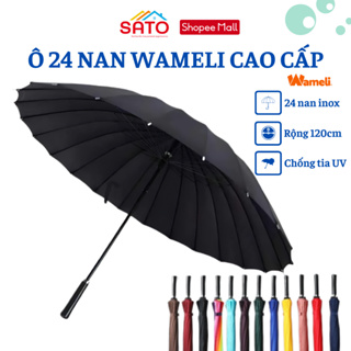 Ô che mưa Wameli 24 nan cán cứng kết cấu bền chặt chống tia UV tán...