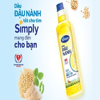 Dầu Ăn Simply Đậu Nành Nguyên Chất - Chai 1L...