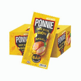 [Hàng tặng không bán] Ponnie Hot Dog Giòn Ăn Liền Cây 28G...
