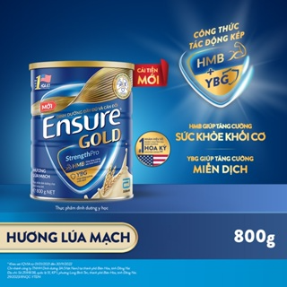 Sữa bột Ensure Gold Abbott hương lúa mạch 800g/ 850g...
