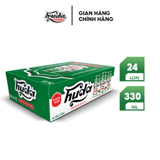 Nồng độ cồn 4.7% - Thùng 24 lon bia Huda 330ml (330ml/lon)...