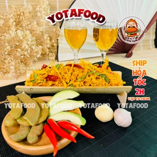 1Kg Khô Gà Lá Chanh (Giòn ngon - Đậm vị)  Đồ ăn vặt Yotafood...