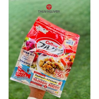 Ngũ cốc Calbee Đỏ, Ngũ cốc hoa quả Calbee 750g Nhật Bản...