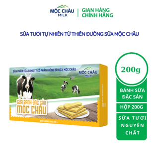 Bánh Sữa Cô Đặc Nguyên Chất Mộc Châu Milk - 200g (14 chiếc)...