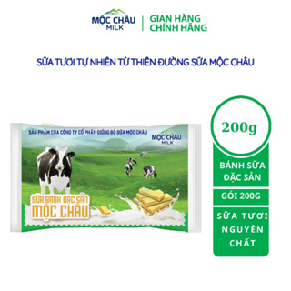 Bánh Sữa Cô Đặc Nguyên Chất Mộc Châu Milk - 200g (14 chiếc)...