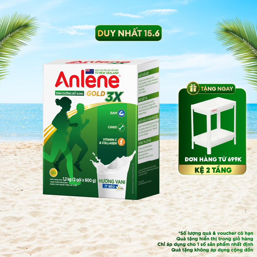 Sữa bột Anlene Gold Movepro Vani 1,2 Kg...