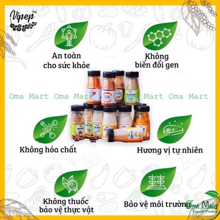 Gia vị Vipep (bột hành, tỏi, sả, gừng...)...