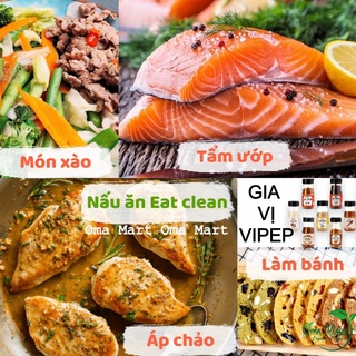 Gia vị Vipep (bột hành, tỏi, sả, gừng...)...