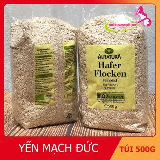 Yến mạch cán mỏng vỡ Hafer Flocken 500gr, 5 phút ăn liền...