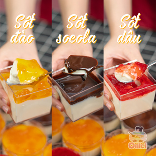 Bánh Panna Cotta vị dâu, đào, socola Bếp Của Mẹ ONICI set nguyên l...