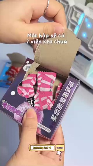 Kẹo Siêu Chua Vị Trái Cây TONGLE Hộp 7 Viên Siêu Ngon...