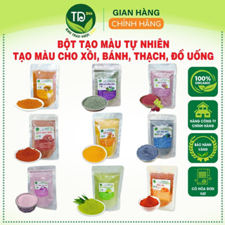 Bột tạo màu thực phẩm, 100% tự nhiên, nguyên chất, dùng nấu xôi là...