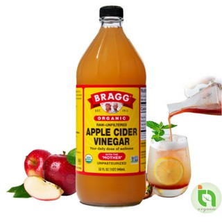 Giấm táo hữu cơ Bragg 473ml 946ml Hàng Mỹ... Giấm táo hữu cơ Bragg 473ml 946ml Hàng Mỹ...