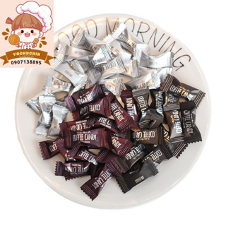 Bịch 100g100 viên coffee candy, kẹo cà phê không đường, cafe ăn ki...