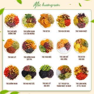 Set 40 gói trà detox và trà dưỡng nhan mix vị giúp đẹp da, đẹp dán...