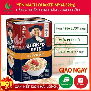 HÀNG MỚI VỀYến Mạch Quaker Mỹ 4,52kg Chất Lượng Sỉ Lẻ Giá Rẻ Sập S...