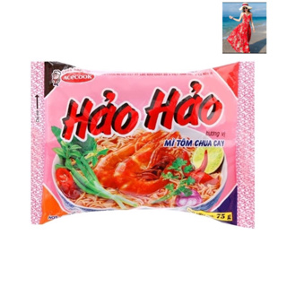 thùng 30 gói hảo hảo chua cay 75 gr. date mới...