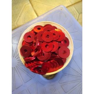 Lông đền nhôm màu đỏ loại 6li lốc máy và 6li dàn áo 8li 10li 12li ...