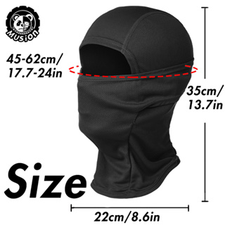 Khăn trùm kín mặt Musion chống nắng chống bụi thoáng khí mềm mại c...