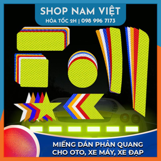 Miếng Dán Phản Quang Cảnh Báo Ban Đêm Cho Oto, Xe Máy, Xe Đạp...