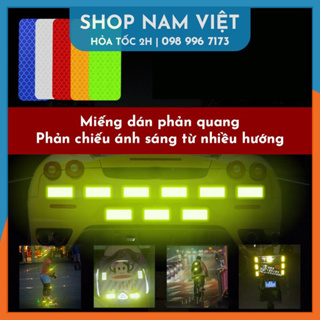 Miếng Dán Phản Quang Cảnh Báo Ban Đêm Cho Oto, Xe Máy, Xe Đạp...
