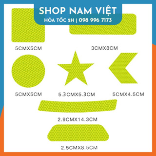 Miếng Dán Phản Quang Cảnh Báo Ban Đêm Cho Oto, Xe Máy, Xe Đạp...
