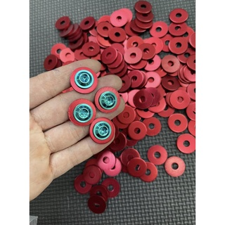 Long đền nhôm đỏ , lông đền đỏ trơn 4ly 5ly 6ly 8ly 10ly 12ly 14ly...