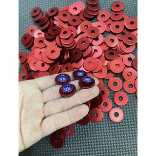 Long đền nhôm đỏ , lông đền đỏ trơn 4ly 5ly 6ly 8ly 10ly 12ly 14ly...