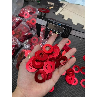 Long đền nhôm đỏ , lông đền đỏ trơn 4ly 5ly 6ly 8ly 10ly 12ly 14ly...