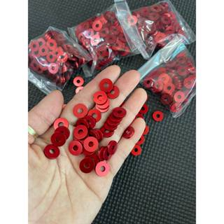 Long đền nhôm đỏ , lông đền đỏ trơn 4ly 5ly 6ly 8ly 10ly 12ly 14ly...