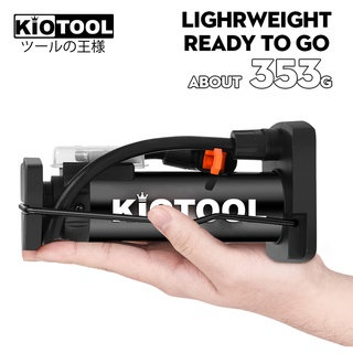Bơm xe máy xe đạp nhỏ gọn Kiotool đầu van đa năng...