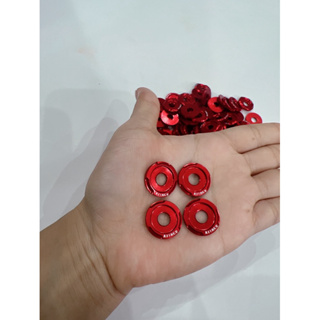 Long Đền gắn Dàn Áo xe máy Nhôm Kitaco màu Đỏ 6li và 8li Siêu Rẻ Đ...