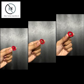 Long đền nhôm đỏ gắn nhiều vị trí trên xe và dàn áo size 6li, 8li,...