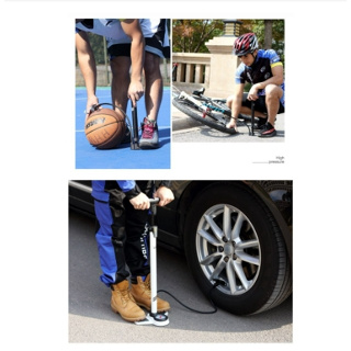 Máy bơm xe đạp và xe máy nhỏ gọn cầm tay AXK có đầu van đa chức nă...