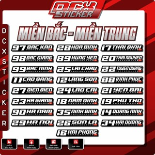 Tem 63 Tỉnh Thành Performance  Tem Tỉnh Dán Xe Máy , Xe Điện , Nón...