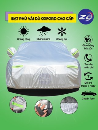 Bạt phủ ô tô xe hơi vải dù oxford cao cấp 3 lớp tráng bạc bền đẹp ... Bạt phủ ô tô xe hơi vải dù oxford cao cấp 3 lớp tráng bạc bền đẹp ...