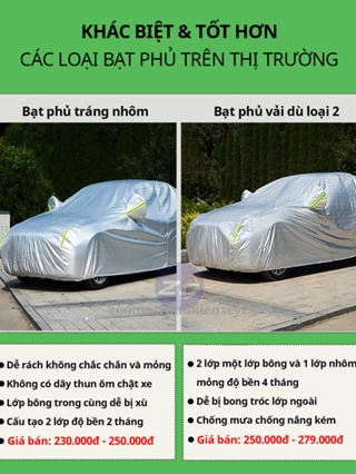 Bạt phủ ô tô xe hơi vải dù oxford cao cấp 3 lớp tráng bạc bền đẹp ... Bạt phủ ô tô xe hơi vải dù oxford cao cấp 3 lớp tráng bạc bền đẹp ...