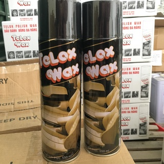 Chai xịt làm bóng da, dưỡng nhựa Telox Wax 550ml...