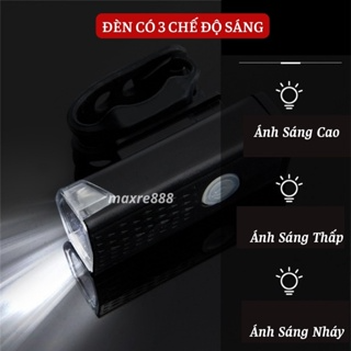 Đèn xe đạp Đèn LED xe đạp Đèn xe đạp thể thao gắn đầu và đuôi xe đ...