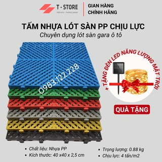 Tấm Lót Sàn Nhựa PP 40402.5cm Chịu Lực . Vỉ nhựa lót sàn cho Gara,...
