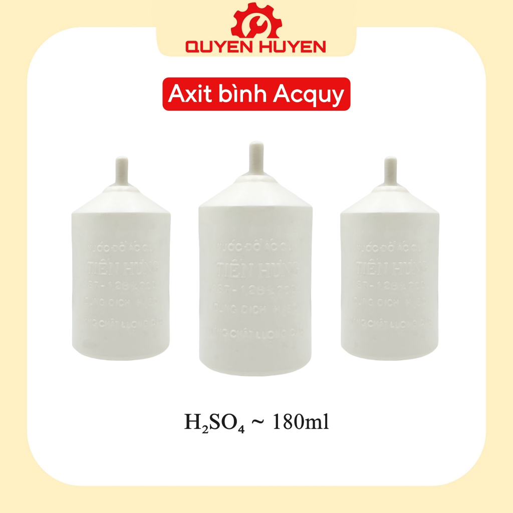 Dung dịch Axit châm bình Ắc quy - Nước đổ bình điện Acquy xe máy, ...