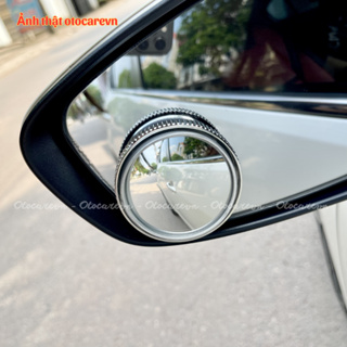 Gương cầu lồi xoay 360, đế hít kính gắn gương chiếu hậu cực chắc c...