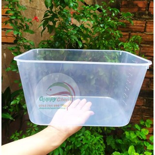 THÙNG NHỰA NUÔI CÁ 30x22x16cm 7 lít...