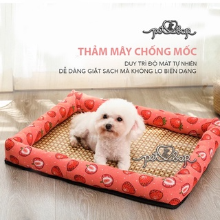 Đệm cho chó mèo kèm chiếu điều hòa  Ổ nằm mùa hè cho thú cưng hình...